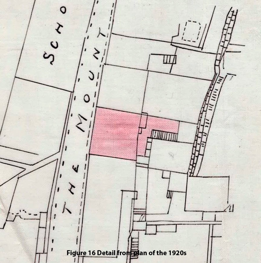 Figure 16 Detail from deeds plan of the 1920s (Picture Source: Andy Bell)