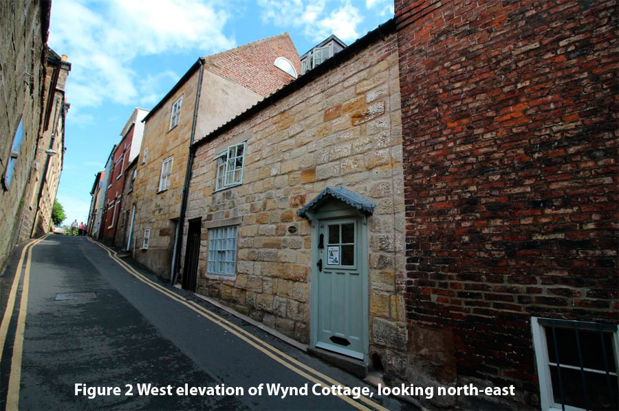 Figure 2 West elevation of Wynd Cottage, looking north-east