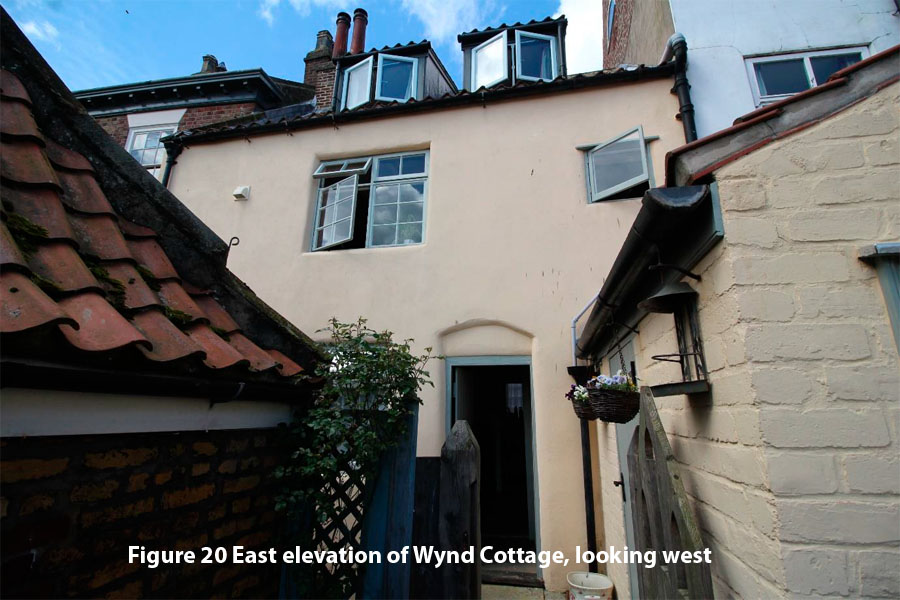 Figure 20 East elevation of Wynd Cottage, looking west