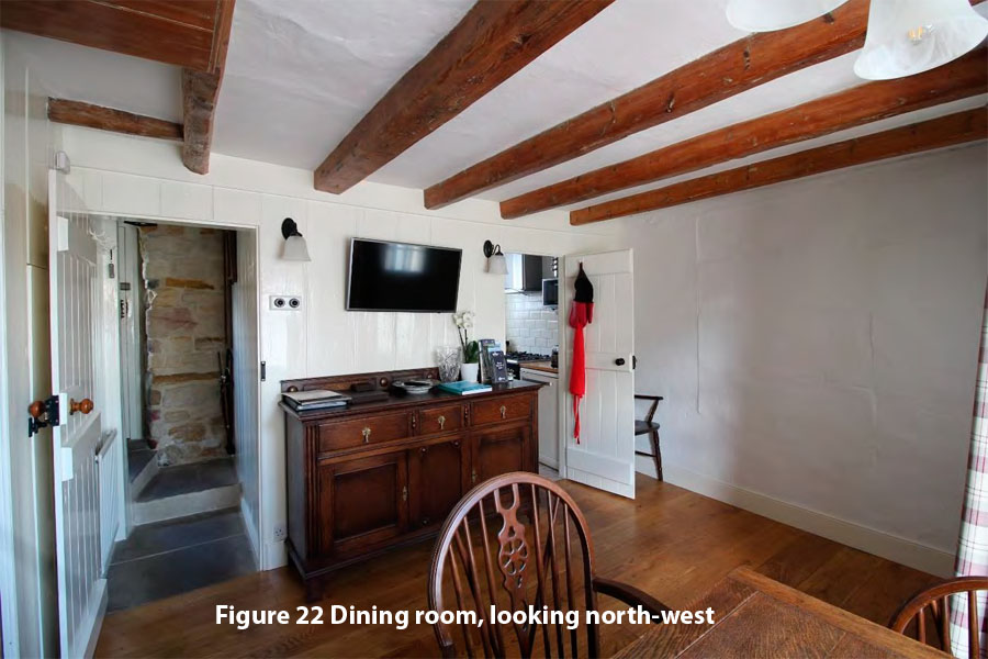 Figure 22 Dining room, looking north-west